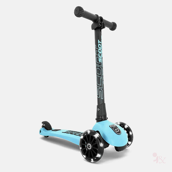 Scoot and Ride Highway Kick 3 LED Scooter - Blueberry