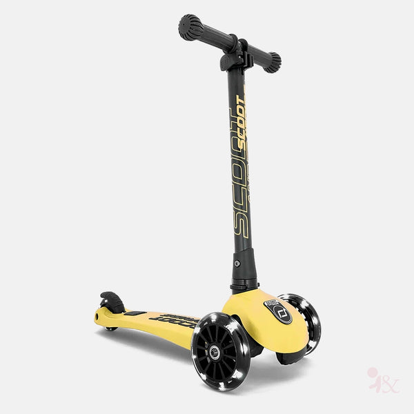 Scoot and Ride Highway Kick 3 LED Scooter - Lemon