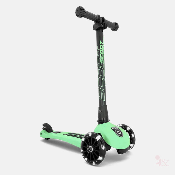 Scoot and Ride Highway Kick 3 LED Scooter - Kiwi
