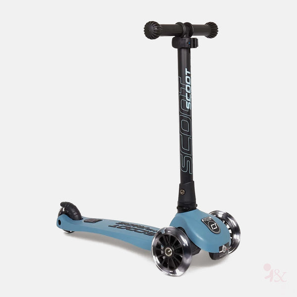 Scoot and Ride Highway Kick 3 LED Scooter - Steel