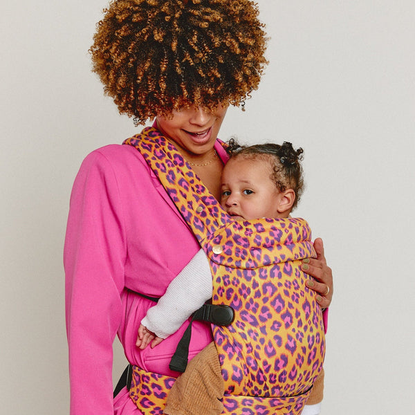 Bizzi Growin Nomad Air Animal Print Baby Carrier - Crazy Cat