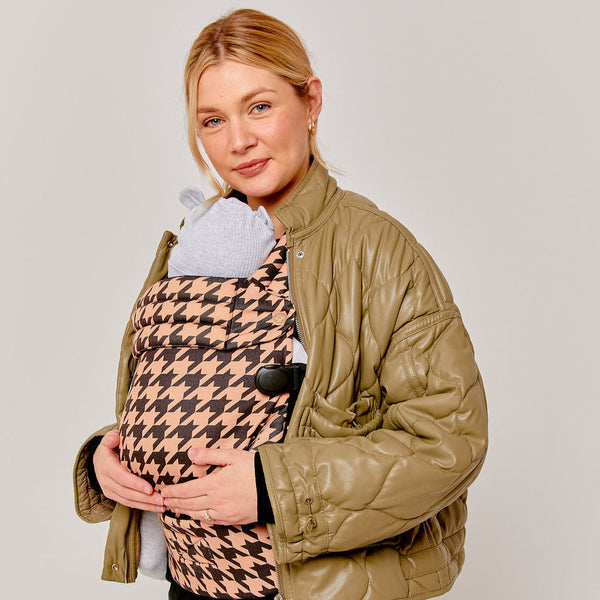 Bizzi Growin Nomad Air Houndstooth Baby Carrier - Harlow Toffee