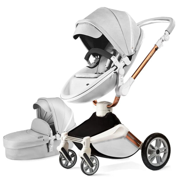 Hot Mom - Cruz F023 - 2 in 1 Baby Stroller - Grey