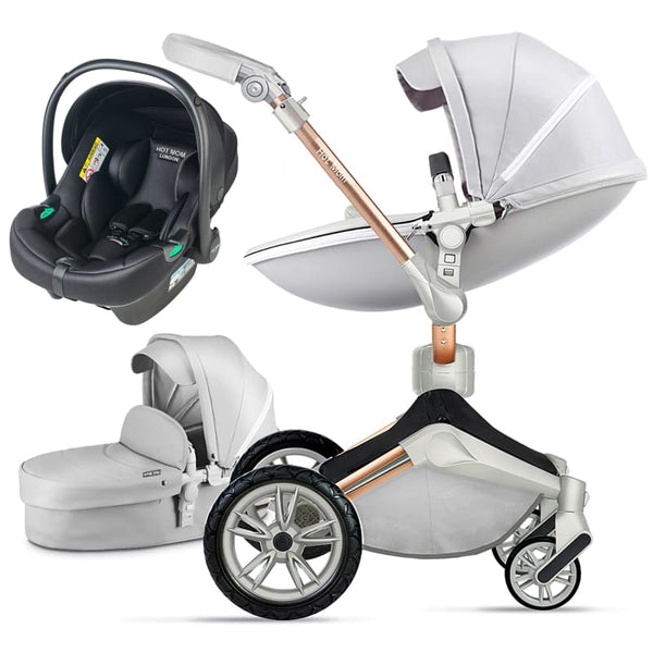 Hot Mom - Cruz F023 - 3 in 1 Travel System - Grey