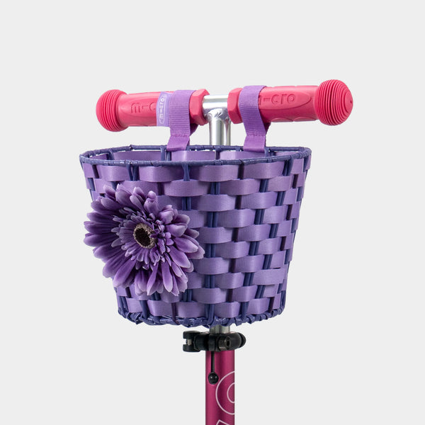 Micro Scooter Flower Basket - Purple