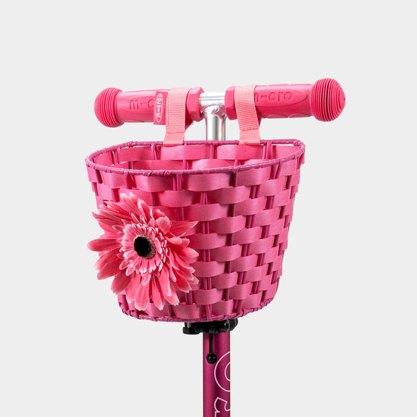 Micro Scooter Flower Basket - Pink