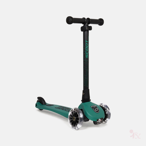 Scoot and Ride Highway Kick 3 LED Scooter - Forest