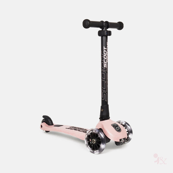 Scoot and Ride Highway Kick 3 LED Scooter - Rose